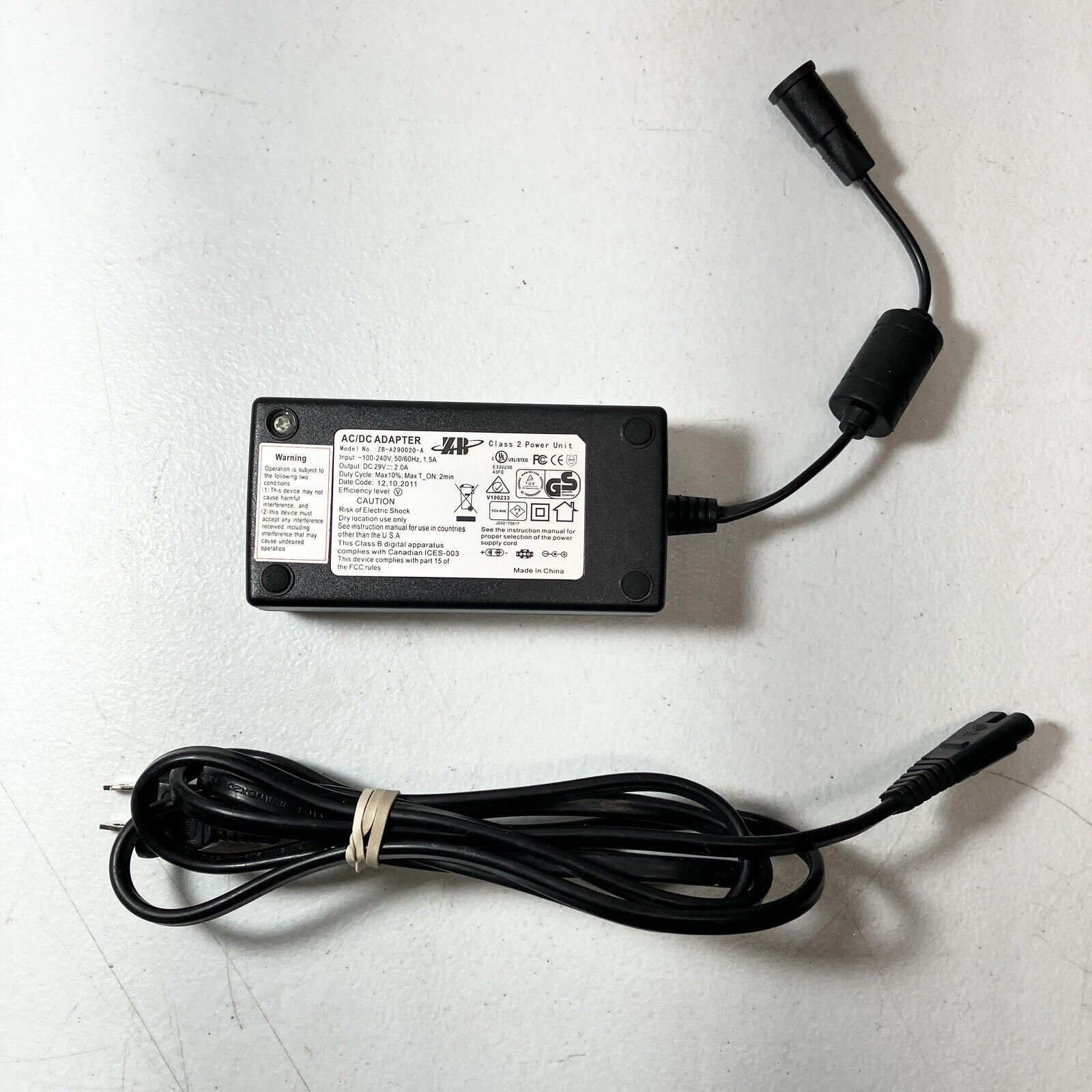 *Brand NEW*Genuine Limoss DC29V 2.0A AC ADAPTER Shenzhen Lift Chair/Power Recliner ZB-A290020-A Power Supply